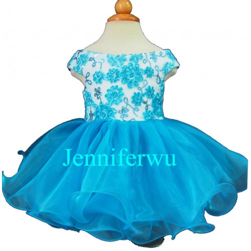 Infant/toddler/baby/children/kids Girl's glitz Pageant evening/prom Dress/clothing  EB1130K